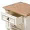 Baxton Studio Marquetterie Oak and White Finishing 2-Drawer and 1-Shelf Nightstand 133-7192 - alternate 5
